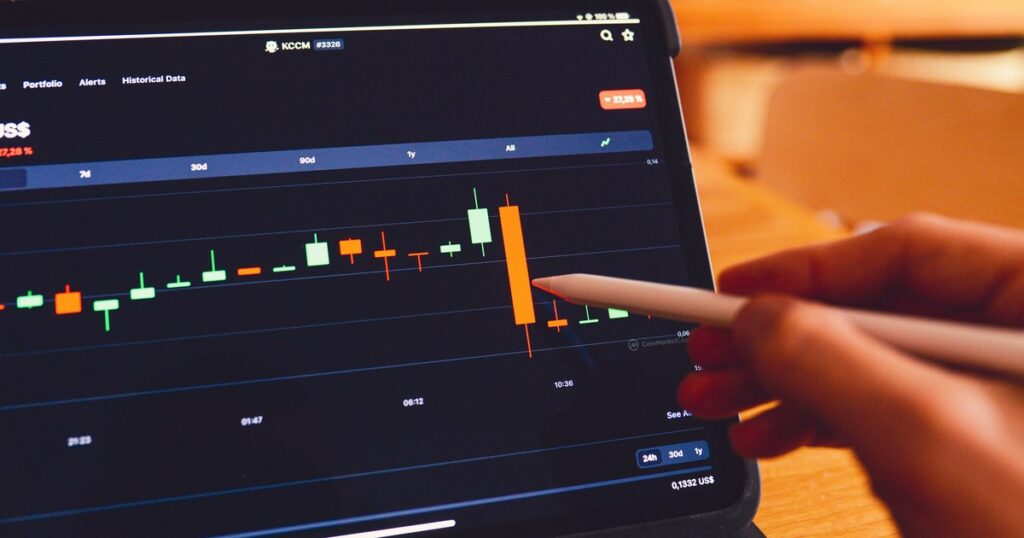 Прогноз цін на насіння та горіхи — аналіз графіка на планшеті